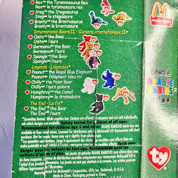 Ty Beanie Baby Humphrey 1999 Retired With Errors Bilingual Canadian Version - Picture 5 of 6